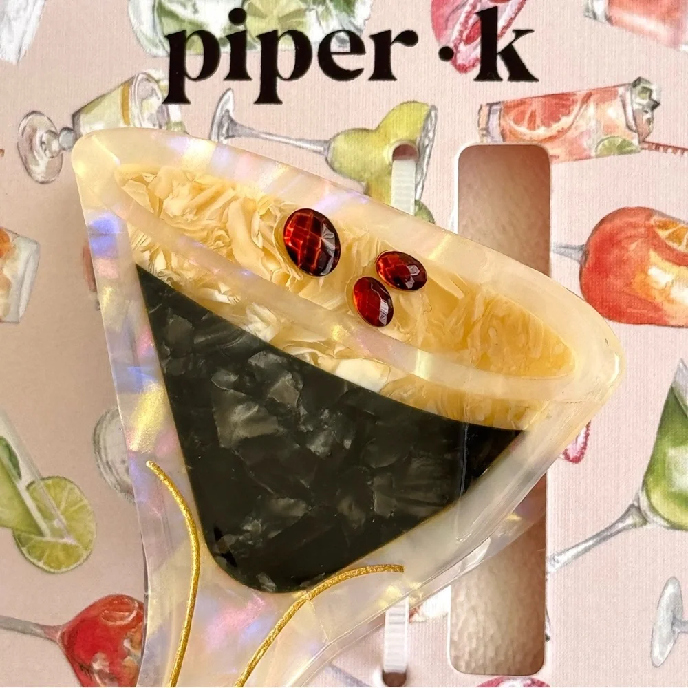 Piper K Espresso Martini Hair Claw Clip